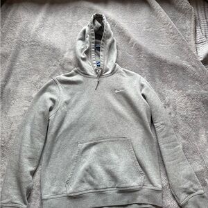 Nike Men's Light Gray Hoodie